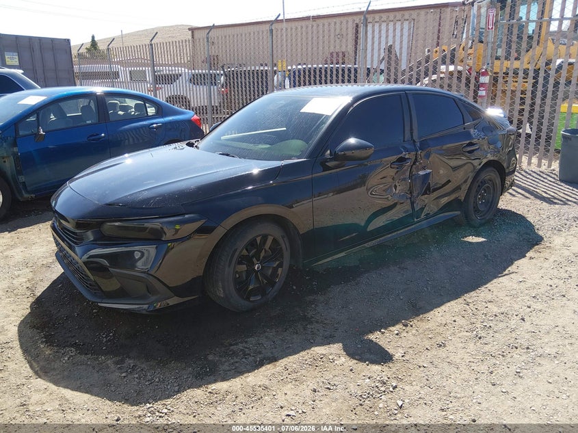2023 Honda Civic VIN 2HGFE2F20PH538494 IAAI salvage auction — LEFT SIDE, Salvage (Nevada), sold $7,200 on 2026-08-21 (photo 2)