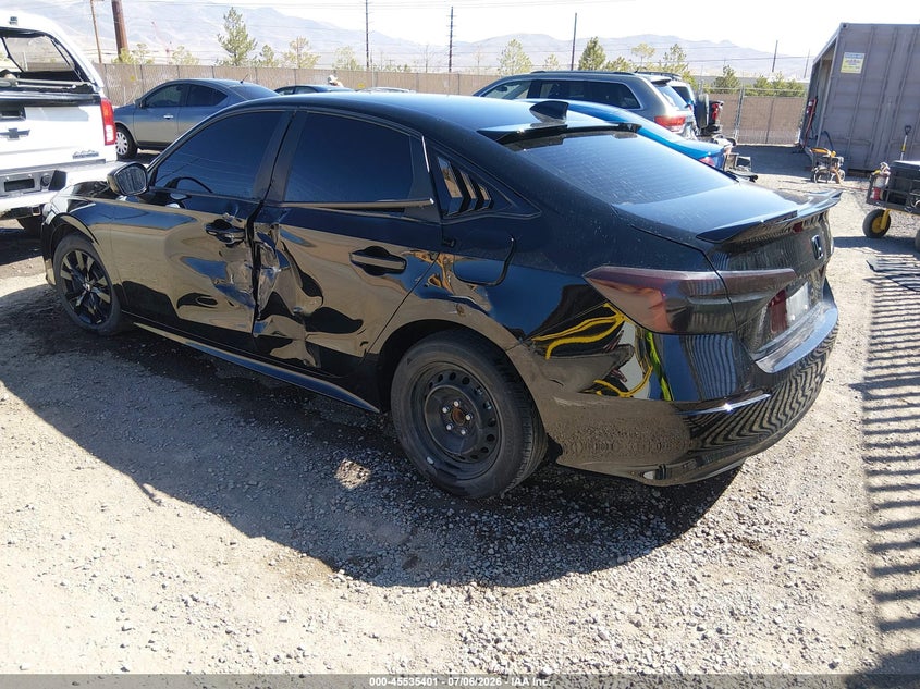 2023 Honda Civic VIN 2HGFE2F20PH538494 IAAI salvage auction — LEFT SIDE, Salvage (Nevada), sold $7,200 on 2026-08-21 (photo 3)
