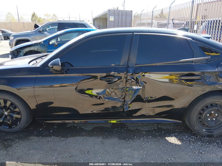 2023 Honda Civic VIN 2HGFE2F20PH538494 IAAI salvage auction — LEFT SIDE, Salvage (Nevada), sold $7,200 on 2026-08-21 (photo 6)