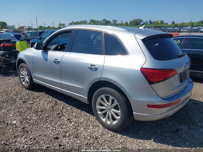 2015 Audi Q5 VIN WA1LFAFP0FA047418 IAAI salvage auction — NORMAL WEAR, Clear (Illinois), sold $875 on 2026-07-15 (photo 3)