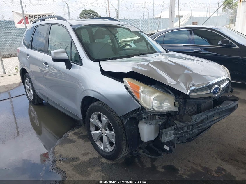 2015 Subaru Forester VIN JF2SJADC3FH440399 IAAI salvage auction — FRONT END, Salvage (California), sold $1,700 on 2026-07-10 (photo 1)