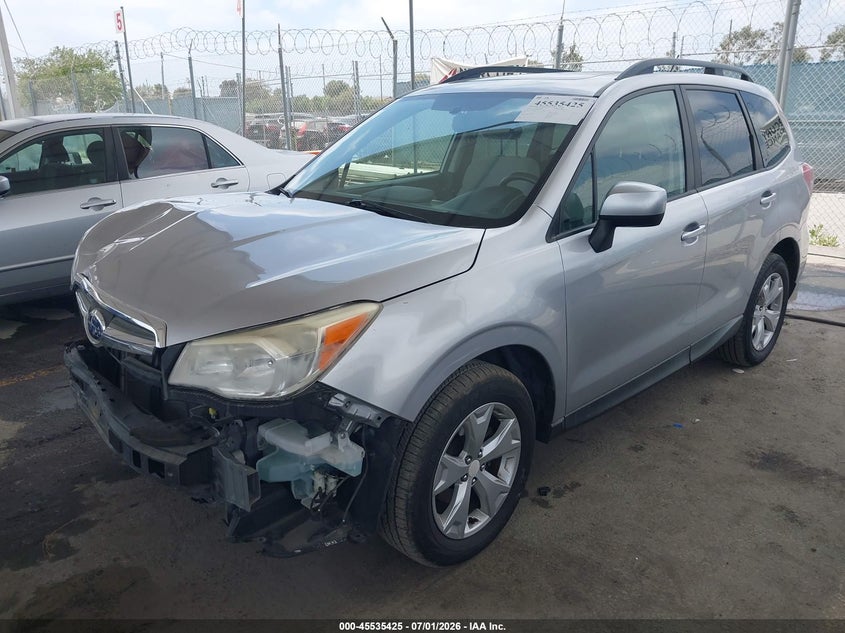 2015 Subaru Forester VIN JF2SJADC3FH440399 IAAI salvage auction — FRONT END, Salvage (California), sold $1,700 on 2026-07-10 (photo 2)