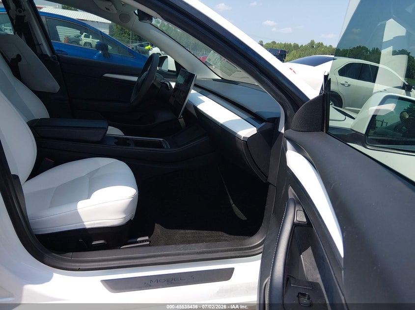 2021 Tesla Model 3 VIN 5YJ3E1EA7MF026107 IAAI salvage auction — FRONT END, Salvage (North Carolina), sold $7,825 on 2026-07-29 (photo 5)