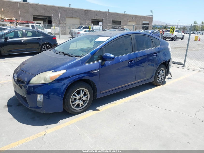 2010 Toyota Prius VIN JTDKN3DU5A0060155 IAAI salvage auction — REAR END, Salvage (California), sold $25 on 2026-07-29 (photo 2)