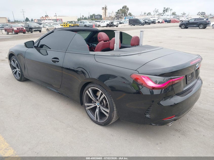 2023 BMW 4er VIN WBA23AT00PCL91772 IAAI salvage auction — RIGHT FRONT, Salvage (California), sold $17,200 on 2026-07-31 (photo 3)