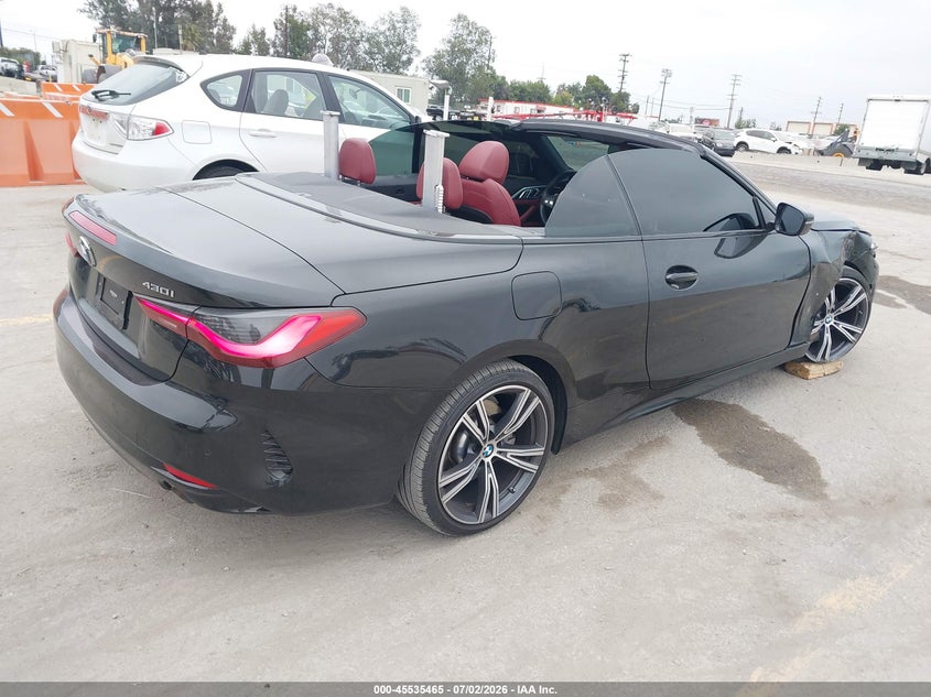 2023 BMW 4er VIN WBA23AT00PCL91772 IAAI salvage auction — RIGHT FRONT, Salvage (California), sold $17,200 on 2026-07-31 (photo 4)