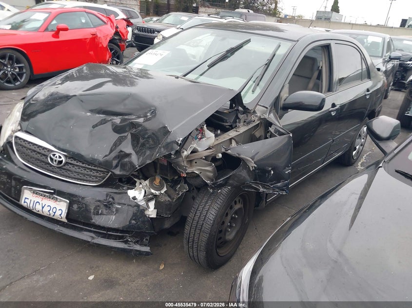2006 Toyota Corolla VIN JTDBR32EX60075015 IAAI salvage auction — LEFT FRONT, Salvage Certificate (California), sold $325 on 2026-07-19 (photo 2)