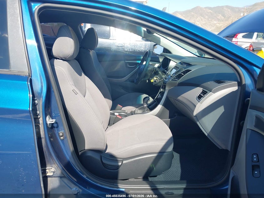 2016 Hyundai Elantra VIN KMHDH4AE0GU643118 IAAI salvage auction — FRONT END, Salvage (California), sold $1,350 on 2026-07-15 (photo 5)