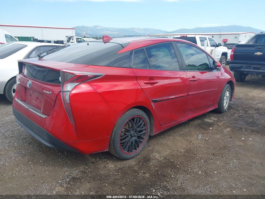 2016 Toyota Prius VIN JTDKARFUXG3512748 IAAI salvage auction — LEFT FRONT, Bill Of Sale (Washington), sold $4,400 on 2026-07-21 (photo 4)