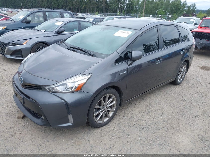 2015 Toyota Prius v VIN JTDZN3EU4FJ027274 IAAI salvage auction — NORMAL WEAR, Clear (Washington), sold $3,150 on 2026-07-15 (photo 2)