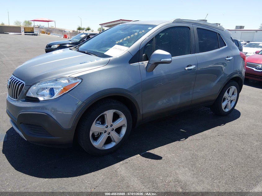 2015 Buick Encore VIN KL4CJASBXFB205265 IAAI salvage auction — NORMAL WEAR, Clear (Nevada), sold $1,650 on 2026-07-17 (photo 2)