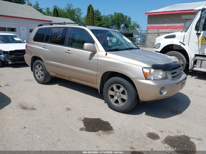 2005 Toyota Highlander VIN JTEEP21A250088024 IAAI salvage auction — NORMAL WEAR, Original (Maine), sold $725 on 2026-07-27 (photo 1)