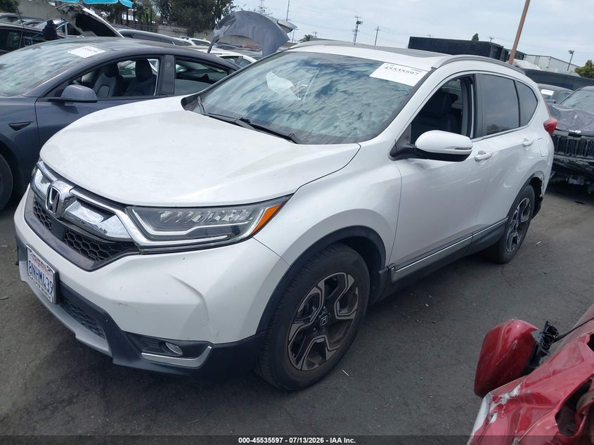 2019 Honda Cr-v VIN 7FARW1H90KE017369 IAAI salvage auction — REAR END, Salvage Certificate (California), sold $9,900 on 2026-07-18 (photo 2)