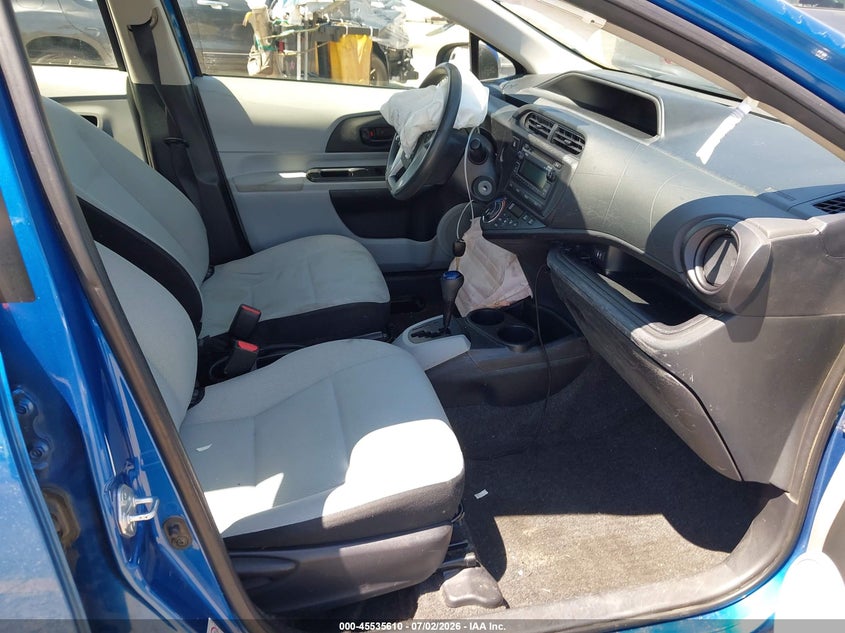 2014 Toyota Prius c VIN JTDKDTB35E1565819 IAAI salvage auction — FRONT END, Salvage (California), sold $25 on 2026-07-28 (photo 5)