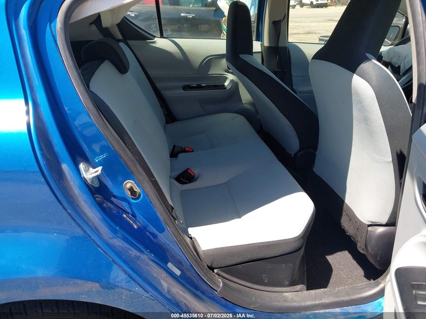 2014 Toyota Prius c VIN JTDKDTB35E1565819 IAAI salvage auction — FRONT END, Salvage (California), sold $25 on 2026-07-28 (photo 8)