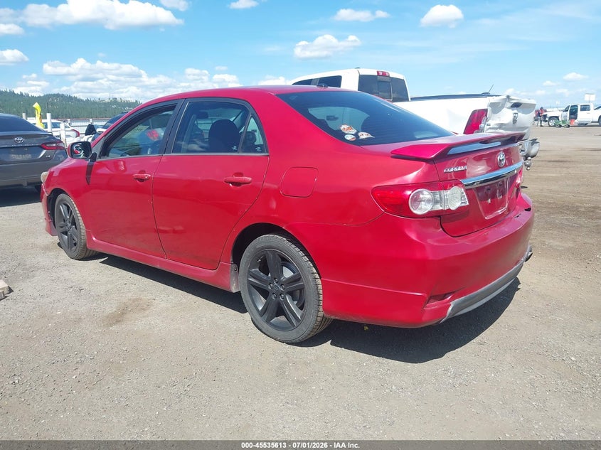2013 Toyota Corolla VIN 5YFBU4EE4DP149046 IAAI salvage auction — FRONT & REAR, Bill Of Sale (Washington), sold $1,600 on 2026-07-21 (photo 3)