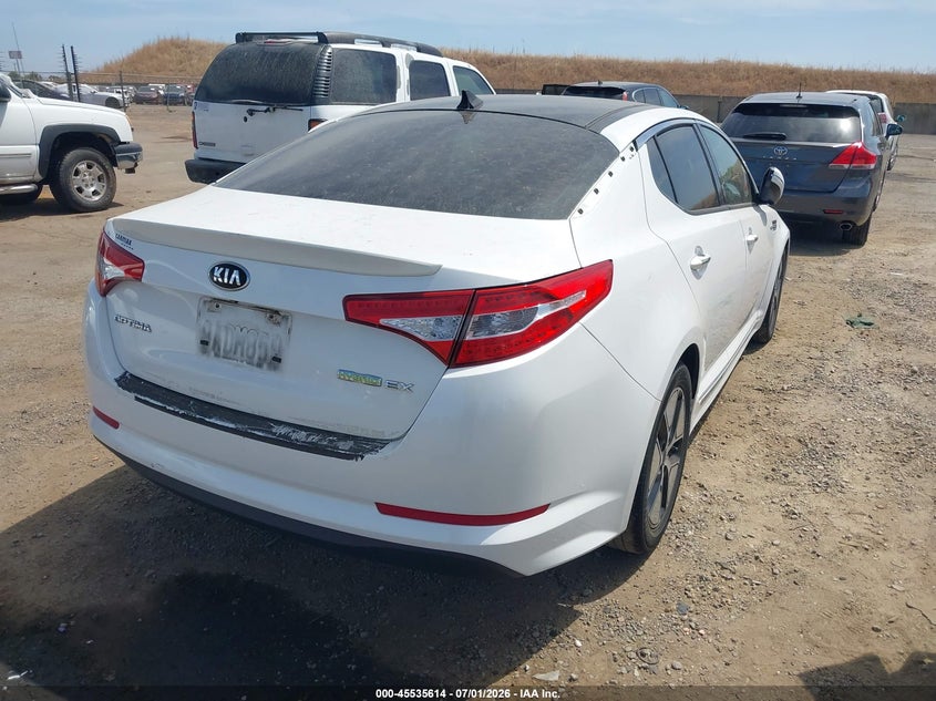 2013 Kia Optima VIN KNAGM4AD9D5050901 IAAI salvage auction — NORMAL WEAR, Clear - Dealer Only (California), sold $325 on 2026-07-22 (photo 4)