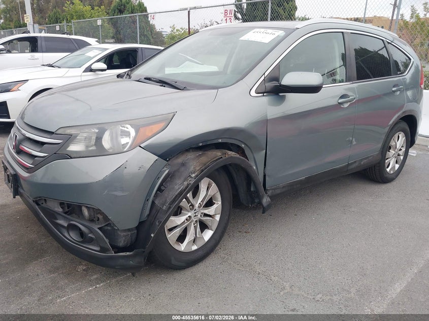 2012 Honda Cr-v VIN JHLRM3H73CC001082 IAAI salvage auction — LEFT FRONT, Salvage (California), sold $25 on 2026-07-30 (photo 2)