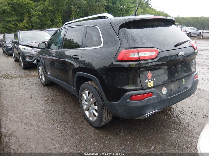 2015 Jeep Cherokee VIN 1C4PJMDS9FW774123 IAAI salvage auction — NORMAL WEAR, Clear (Massachusetts), sold $699 on 2026-08-10 (photo 3)