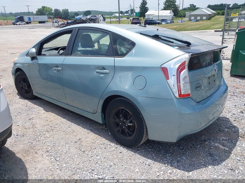 2012 Toyota Prius VIN JTDKN3DU3C1483085 IAAI salvage auction — NORMAL WEAR, Clear (Pennsylvania), sold $25 on 2026-07-08 (photo 3)