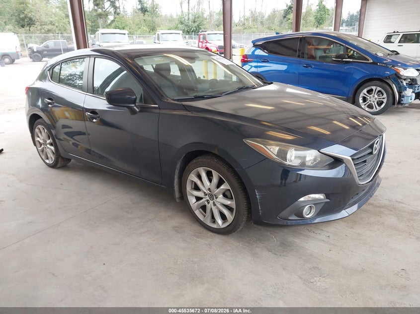 2015 Mazda 3 VIN JM1BM1L35F1262026 IAAI salvage auction — LEFT FRONT, Bill Of Sale (Washington), sold $3,250 on 2026-07-12 (photo 1)