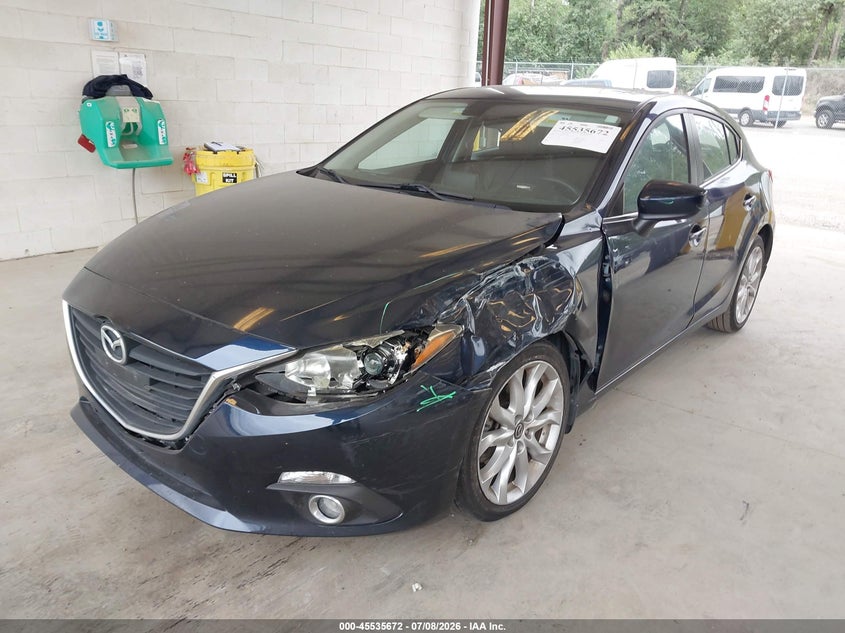 2015 Mazda 3 VIN JM1BM1L35F1262026 IAAI salvage auction — LEFT FRONT, Bill Of Sale (Washington), sold $3,250 on 2026-07-12 (photo 2)