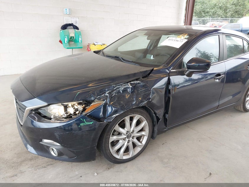 2015 Mazda 3 VIN JM1BM1L35F1262026 IAAI salvage auction — LEFT FRONT, Bill Of Sale (Washington), sold $3,250 on 2026-07-12 (photo 6)