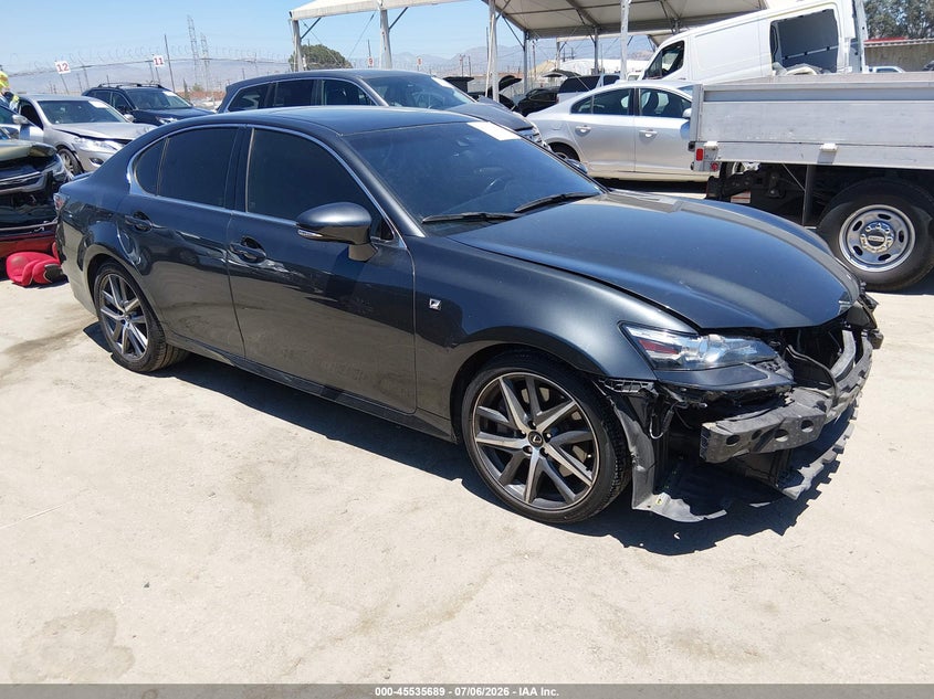 2018 Lexus Gs VIN JTHBZ1BL7JA015391 IAAI salvage auction — LEFT FRONT, Salvage (California), sold $8,500 on 2026-07-29 (photo 1)