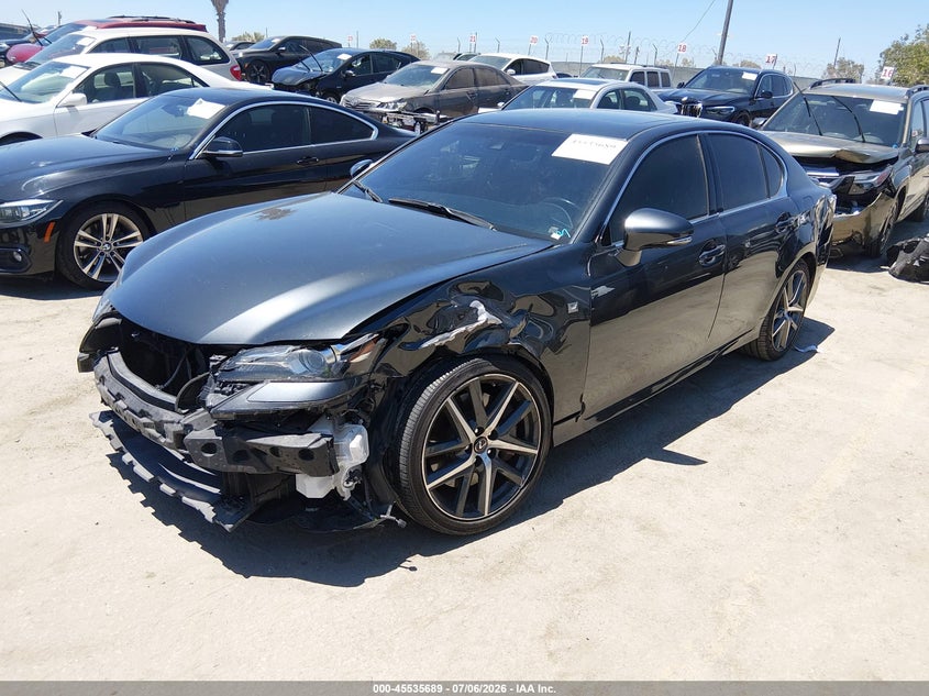 2018 Lexus Gs VIN JTHBZ1BL7JA015391 IAAI salvage auction — LEFT FRONT, Salvage (California), sold $8,500 on 2026-07-29 (photo 2)