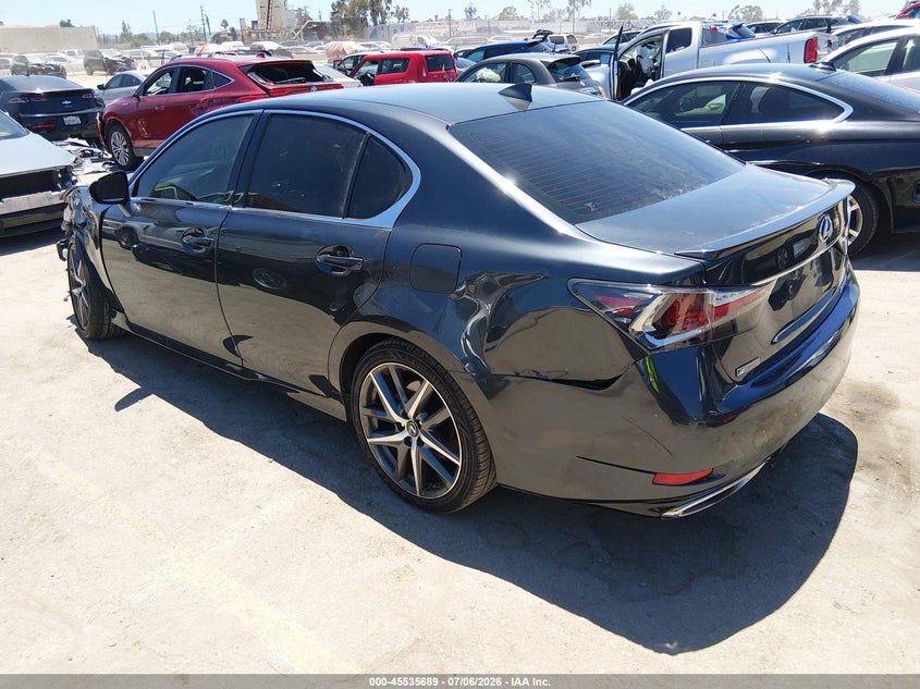 2018 Lexus Gs VIN JTHBZ1BL7JA015391 IAAI salvage auction — LEFT FRONT, Salvage (California), sold $8,500 on 2026-07-29 (photo 3)