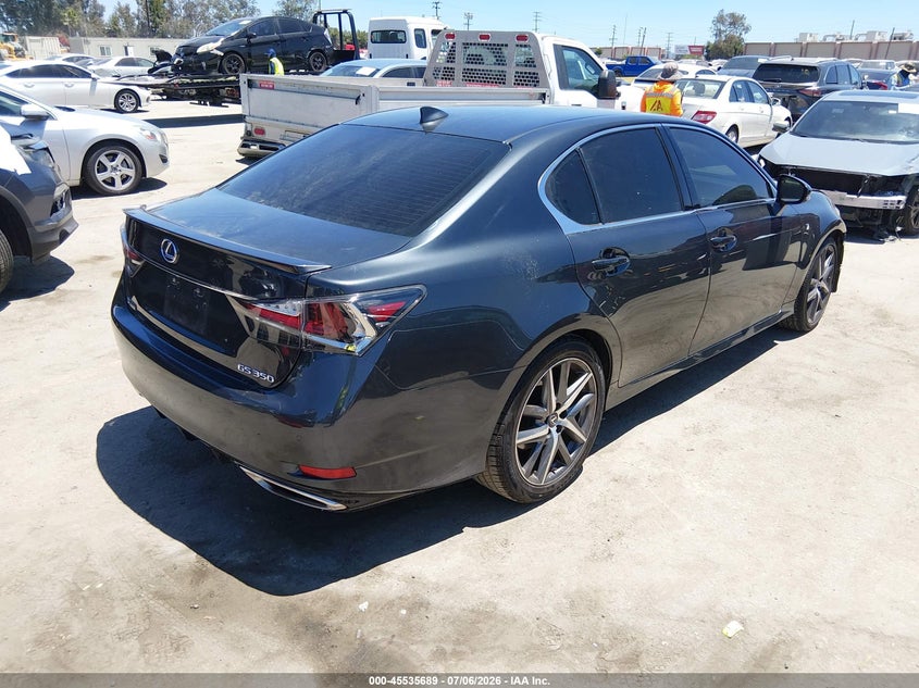 2018 Lexus Gs VIN JTHBZ1BL7JA015391 IAAI salvage auction — LEFT FRONT, Salvage (California), sold $8,500 on 2026-07-29 (photo 4)