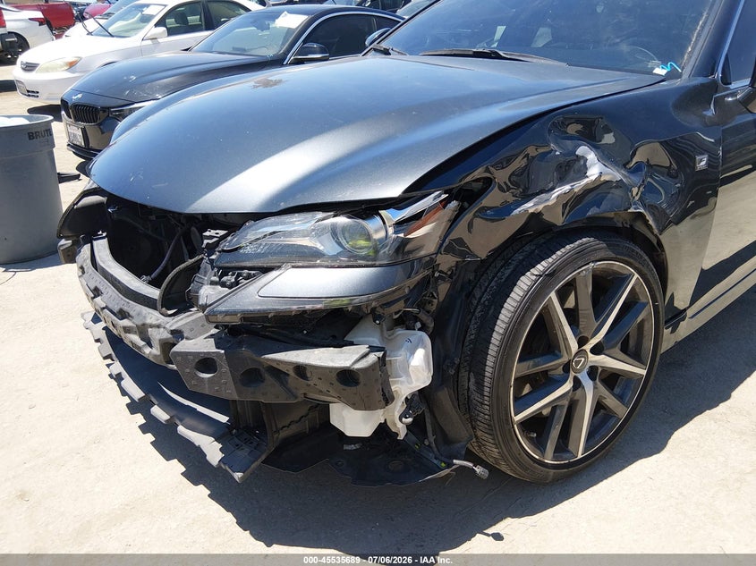 2018 Lexus Gs VIN JTHBZ1BL7JA015391 IAAI salvage auction — LEFT FRONT, Salvage (California), sold $8,500 on 2026-07-29 (photo 6)