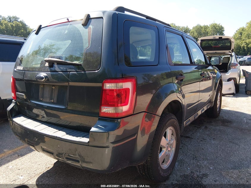 2008 Ford Escape VIN 1FMCU02Z48KE48220 IAAI salvage auction — REAR END, Salvage (Kansas), sold $475 on 2026-07-25 (photo 4)