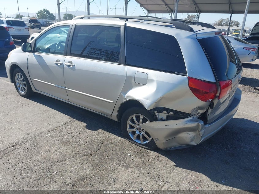 2004 Toyota Sienna VIN 5TDZA23C94S017226 IAAI salvage auction — REAR END, Salvage (California), sold $475 on 2026-07-18 (photo 3)