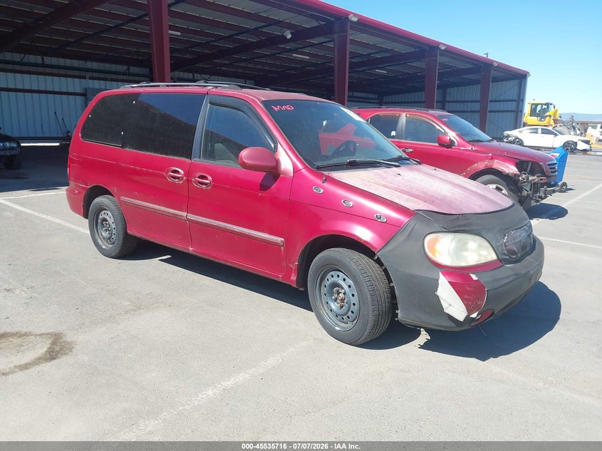 2005 Kia SEDONA VIN KNDUP131156618567 IAAI salvage auction — NORMAL WEAR, Clear - Dealer Only (California), sold $350 on 2026-07-14 (photo 1)
