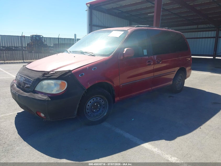2005 Kia SEDONA VIN KNDUP131156618567 IAAI salvage auction — NORMAL WEAR, Clear - Dealer Only (California), sold $350 on 2026-07-14 (photo 2)