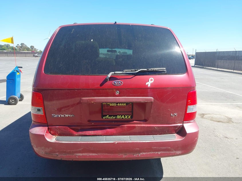 2005 Kia SEDONA VIN KNDUP131156618567 IAAI salvage auction — NORMAL WEAR, Clear - Dealer Only (California), sold $350 on 2026-07-14 (photo 6)