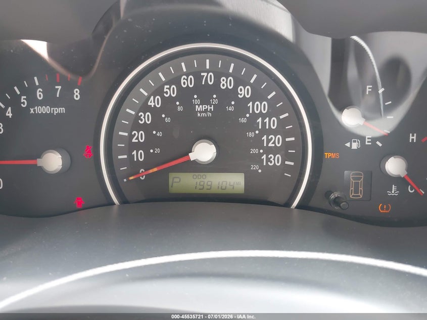 2006 Kia SEDONA VIN KNDMB233166059061 IAAI salvage auction — NORMAL WEAR, Clear (Indiana), sold $600 on 2026-07-08 (photo 7)