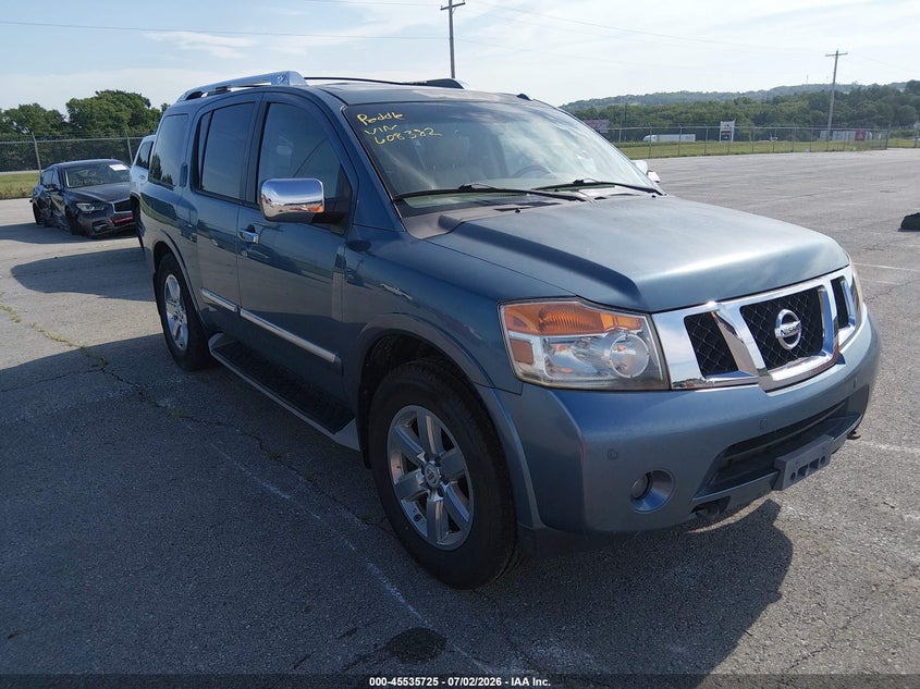 2011 Nissan Armada VIN 5N1BA0NE5BN608382 IAAI salvage auction — NORMAL WEAR, Clear (Missouri), sold $900 on 2026-07-09 (photo 1)