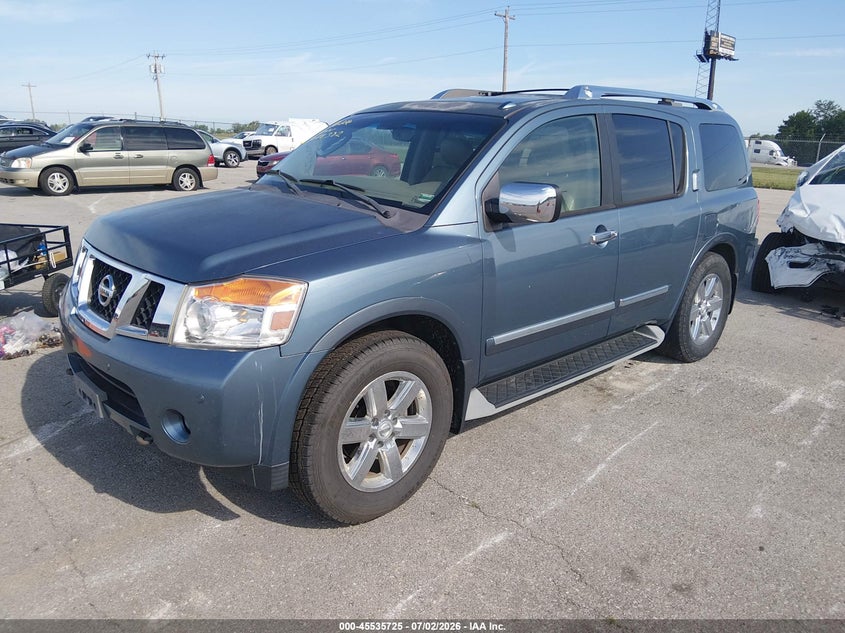 2011 Nissan Armada VIN 5N1BA0NE5BN608382 IAAI salvage auction — NORMAL WEAR, Clear (Missouri), sold $900 on 2026-07-09 (photo 2)