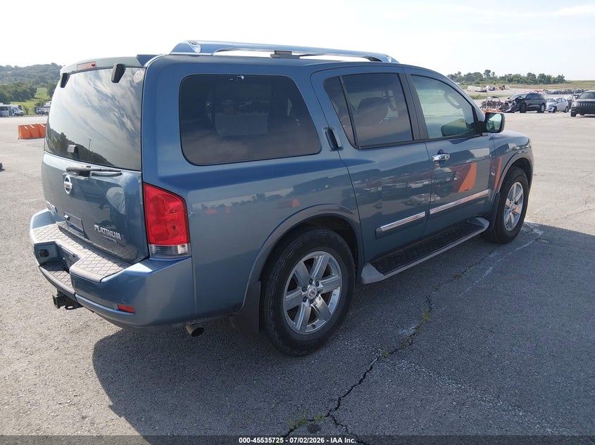 2011 Nissan Armada VIN 5N1BA0NE5BN608382 IAAI salvage auction — NORMAL WEAR, Clear (Missouri), sold $900 on 2026-07-09 (photo 4)