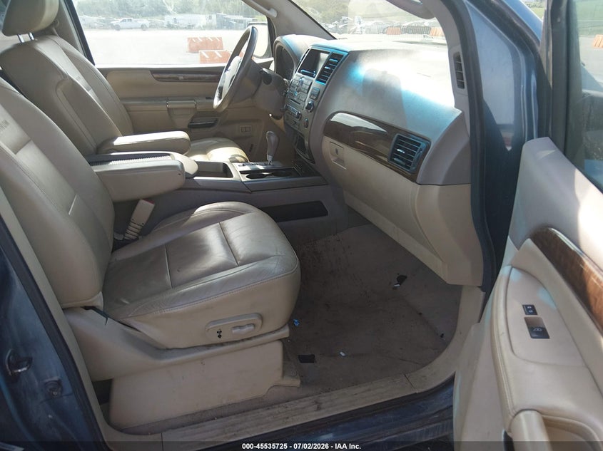2011 Nissan Armada VIN 5N1BA0NE5BN608382 IAAI salvage auction — NORMAL WEAR, Clear (Missouri), sold $900 on 2026-07-09 (photo 5)