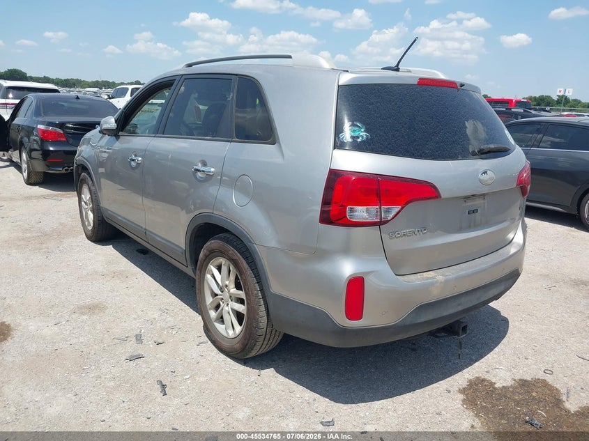 2015 Kia Sorento VIN 5XYKT4A75FG609431 IAAI salvage auction — NORMAL WEAR, Original (Texas), sold $875 on 2026-08-01 (photo 3)
