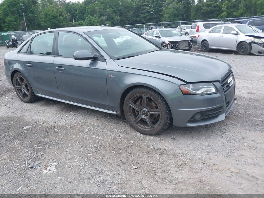2012 Audi A4 VIN WAUKFAFL6CA097859 IAAI salvage auction — NORMAL WEAR, Clear (New York), sold $525 on 2026-07-28 (photo 1)