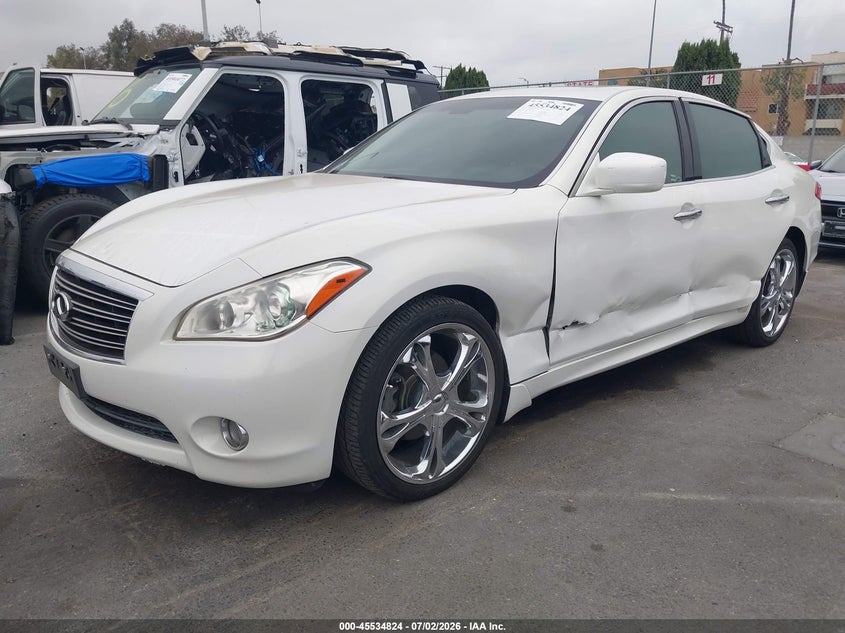 2011 Infiniti M VIN JN1BY1AP5BM326491 IAAI salvage auction — LEFT SIDE, Salvage (California), sold $1,275 on 2026-08-01 (photo 2)