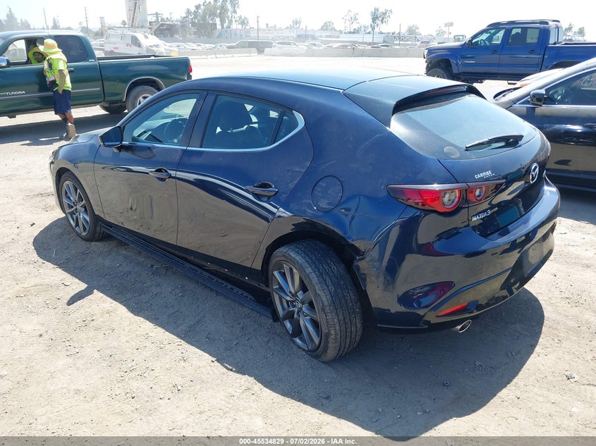 2022 Mazda 3 VIN JM1BPAKL1N1506441 IAAI salvage auction — LEFT REAR, Wait Title, sold $25 on 2026-07-31 (photo 3)