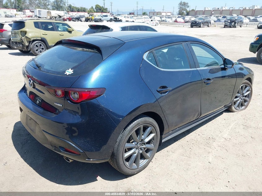 2022 Mazda 3 VIN JM1BPAKL1N1506441 IAAI salvage auction — LEFT REAR, Wait Title, sold $25 on 2026-07-31 (photo 4)