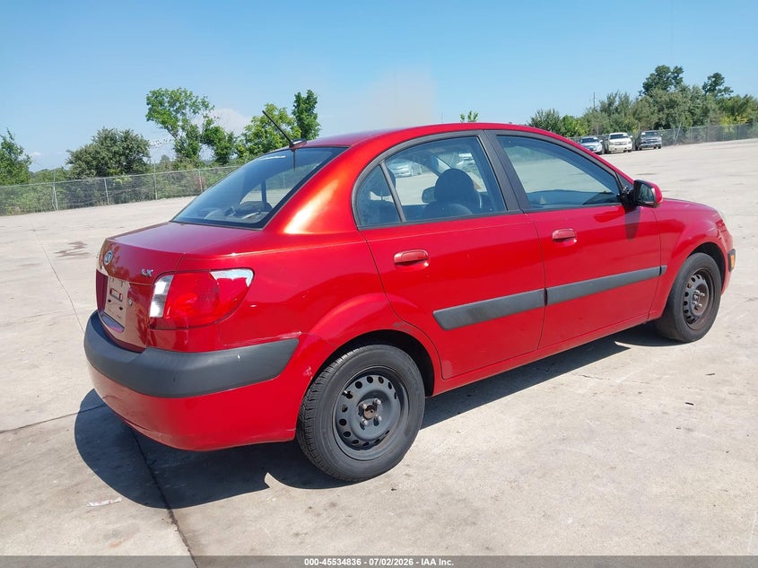 2009 Kia Rio VIN KNADE223096527128 IAAI salvage auction — RIGHT REAR, Repossessed (Missouri), sold $625 on 2026-07-14 (photo 4)