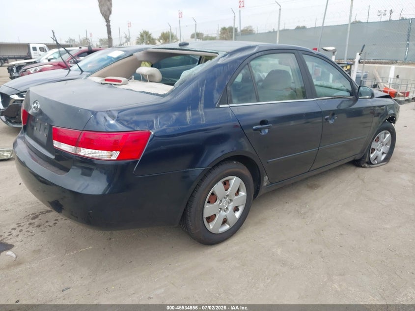 2007 Hyundai Sonata VIN 5NPET46C57H263460 IAAI salvage auction — FRONT END, Salvage (California), sold $250 on 2026-07-15 (photo 4)