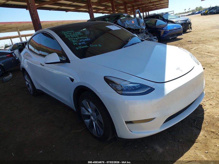 2023 Tesla Model y VIN 7SAYGDEE2PA093190 IAAI salvage auction — REAR END, Salvage (Arizona), sold $13,000 on 2026-07-16 (photo 1)